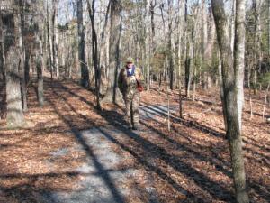 Bob Hartmann in the woods