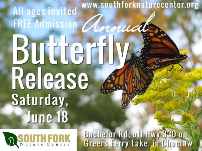 2016 Butterfly Release South Fork Nature Center Greers Ferry Lake2