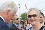 Faye Rodgers & former president Clinton