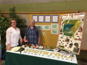 Krissi Graham and Glenda Hall at South Fork Nature Center Booth, VBC Fair 2015